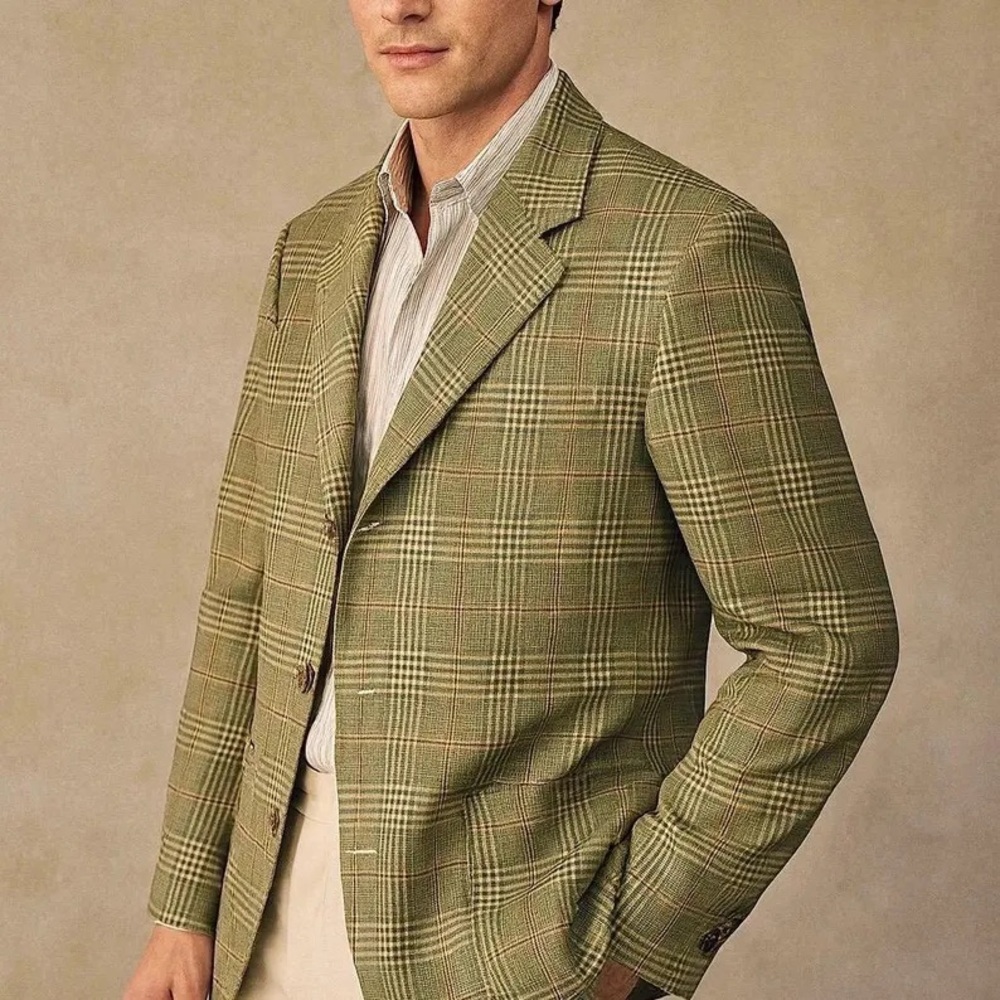Vintage 80s Green Plaid Blazer Dress | Italian Fabric (Clueless Inspired)